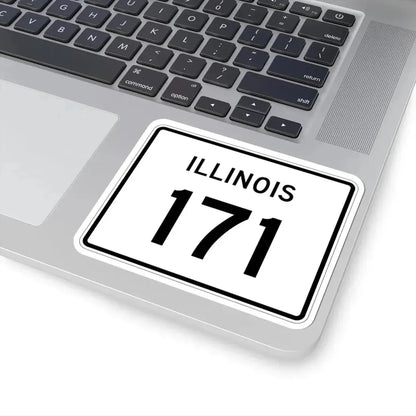 Illinois 171 (Illinois) (Road Sign) STICKER Vinyl Kiss-Cut Decal - The Sticker Space