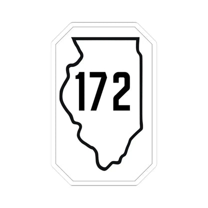 Illinois 172 1926 (Illinois) (Road Sign) STICKER Vinyl Kiss-Cut Decal - The Sticker Space