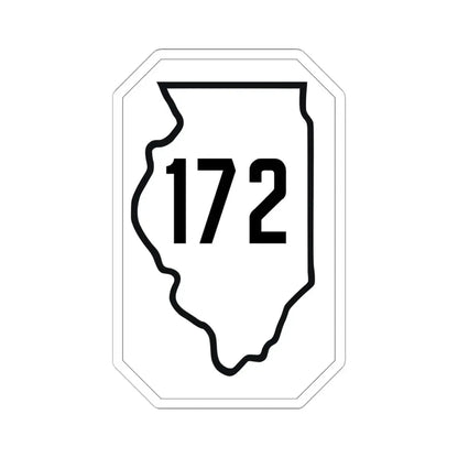 Illinois 172 1926 (Illinois) (Road Sign) STICKER Vinyl Kiss-Cut Decal - The Sticker Space