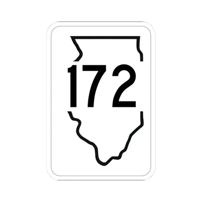 Illinois 172 1950 (Illinois) (Road Sign) STICKER Vinyl Kiss-Cut Decal - The Sticker Space
