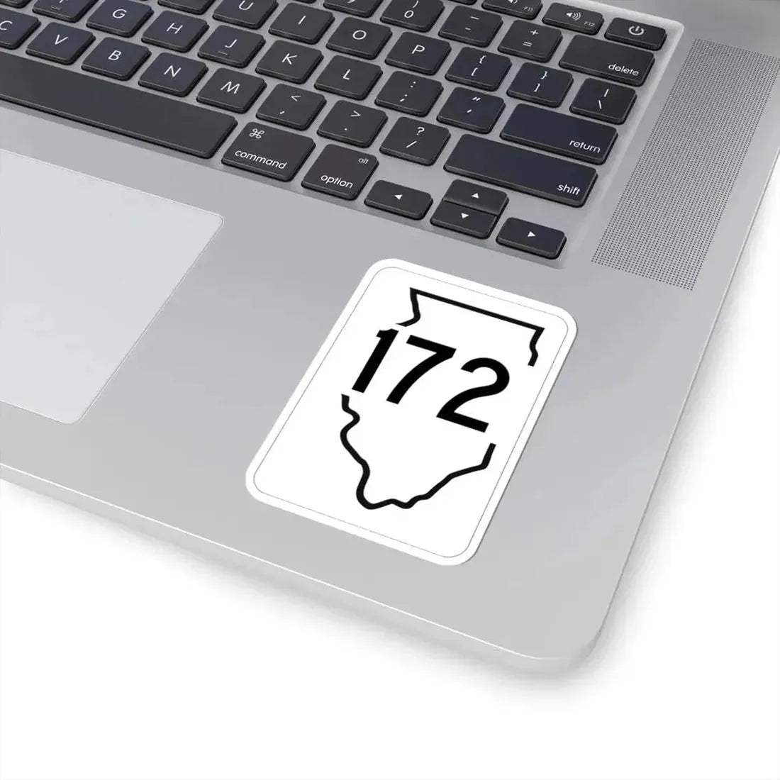 Illinois 172 1950 (Illinois) (Road Sign) STICKER Vinyl Kiss-Cut Decal - The Sticker Space