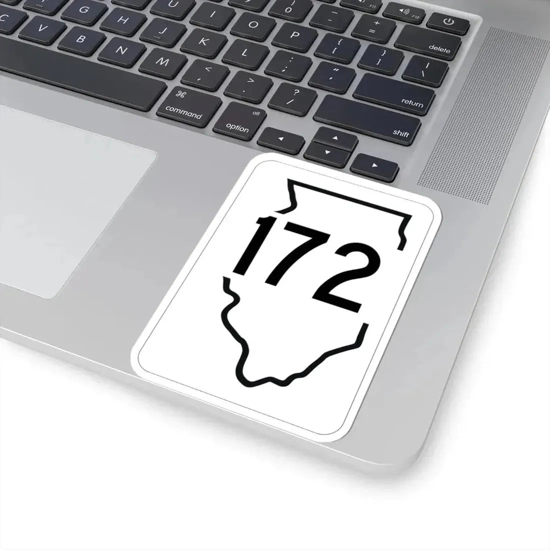 Illinois 172 1950 (Illinois) (Road Sign) STICKER Vinyl Kiss-Cut Decal - The Sticker Space