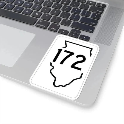 Illinois 172 1950 (Illinois) (Road Sign) STICKER Vinyl Kiss-Cut Decal - The Sticker Space