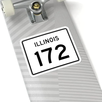 Illinois 172 (Illinois) (Road Sign) STICKER Vinyl Kiss-Cut Decal - The Sticker Space