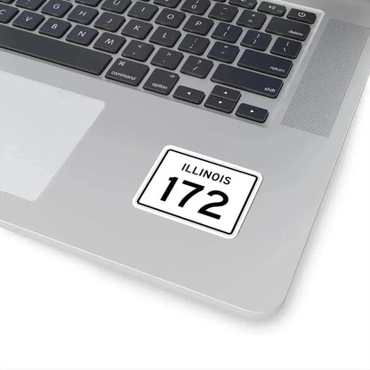 Illinois 172 (Illinois) (Road Sign) STICKER Vinyl Kiss-Cut Decal - The Sticker Space
