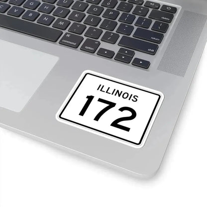 Illinois 172 (Illinois) (Road Sign) STICKER Vinyl Kiss-Cut Decal - The Sticker Space