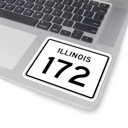 Illinois 172 (Illinois) (Road Sign) STICKER Vinyl Kiss-Cut Decal - The Sticker Space