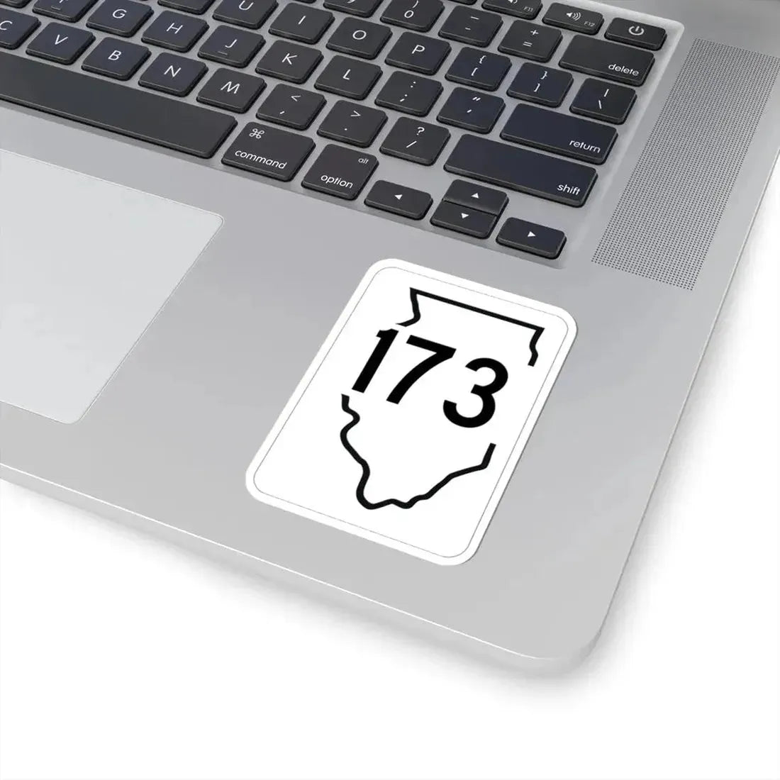 Illinois 173 1950 (Illinois) (Road Sign) STICKER Vinyl Kiss-Cut Decal - The Sticker Space