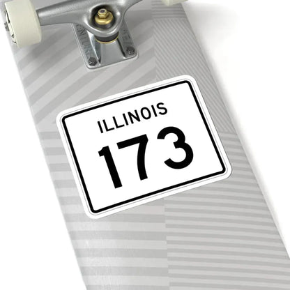 Illinois 173 (Illinois) (Road Sign) STICKER Vinyl Kiss-Cut Decal - The Sticker Space
