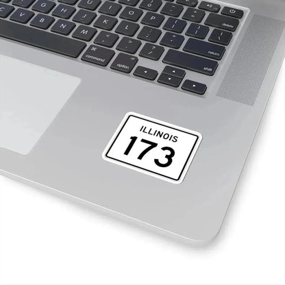 Illinois 173 (Illinois) (Road Sign) STICKER Vinyl Kiss-Cut Decal - The Sticker Space