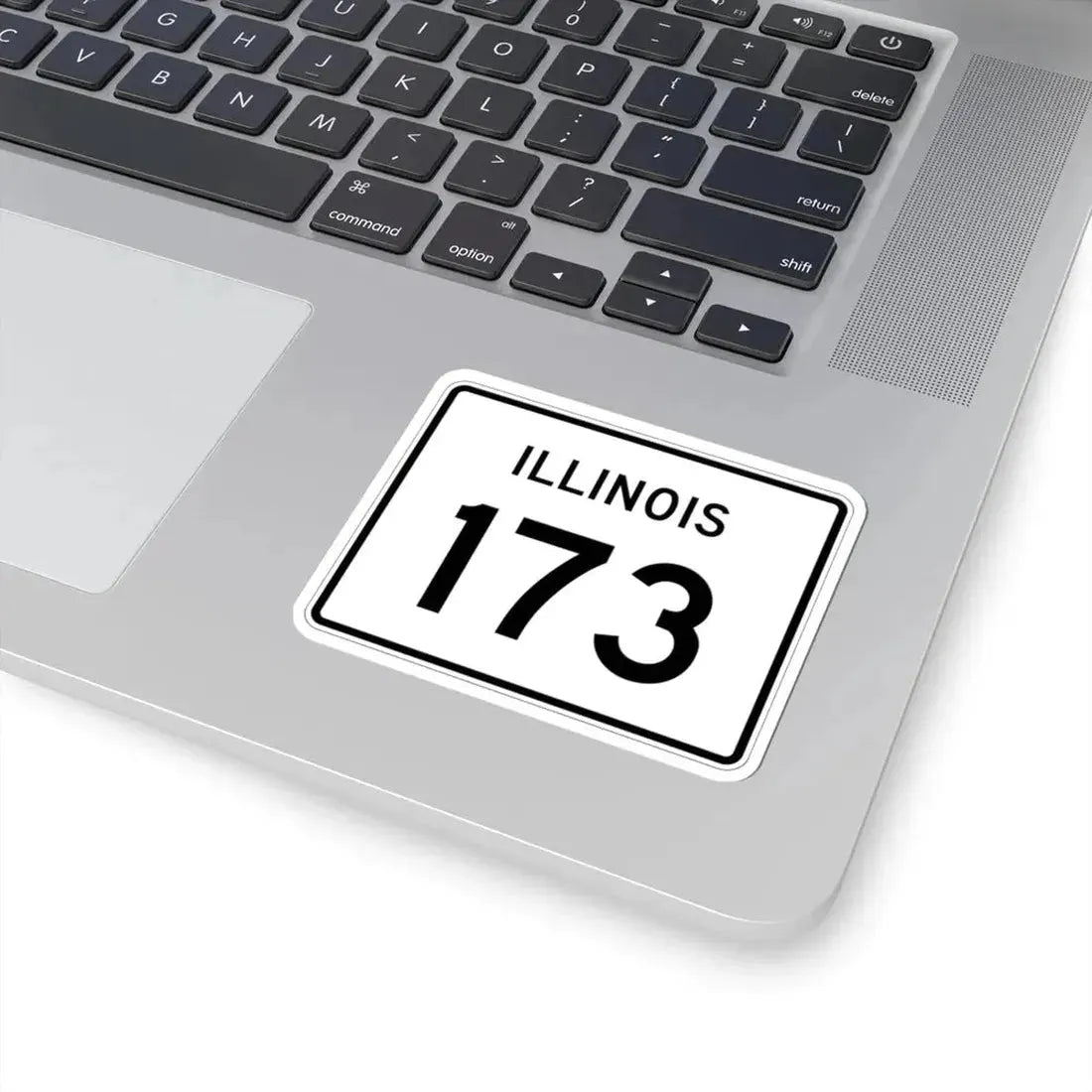 Illinois 173 (Illinois) (Road Sign) STICKER Vinyl Kiss-Cut Decal - The Sticker Space