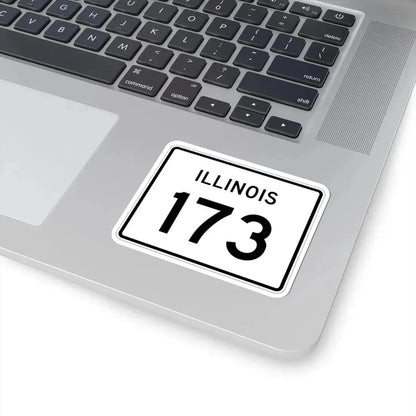 Illinois 173 (Illinois) (Road Sign) STICKER Vinyl Kiss-Cut Decal - The Sticker Space