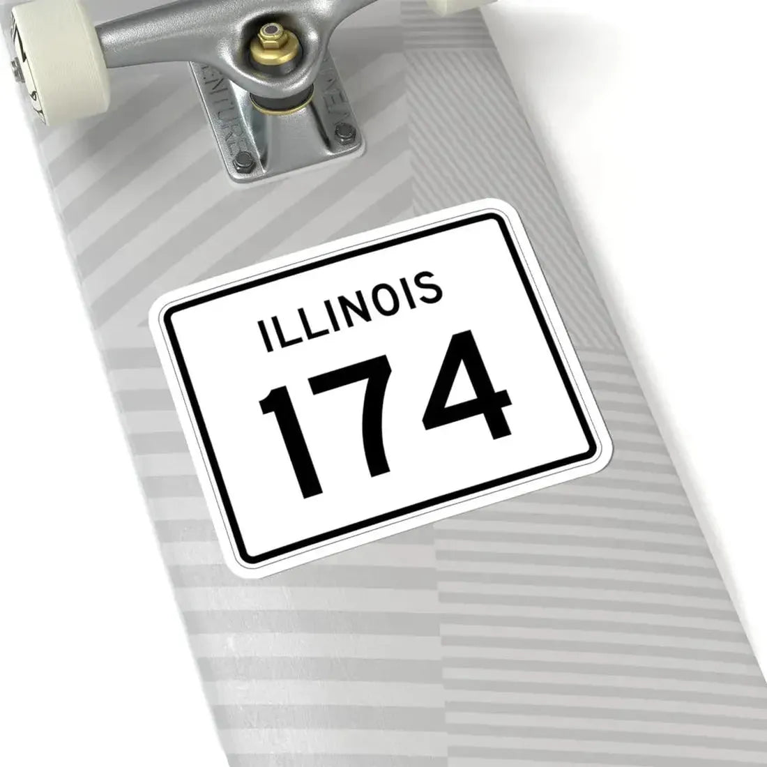 Illinois 174 (Illinois) (Road Sign) STICKER Vinyl Kiss-Cut Decal - The Sticker Space
