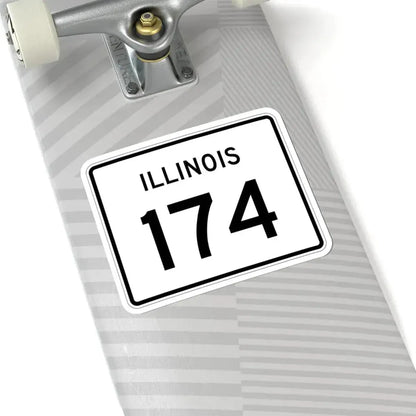Illinois 174 (Illinois) (Road Sign) STICKER Vinyl Kiss-Cut Decal - The Sticker Space