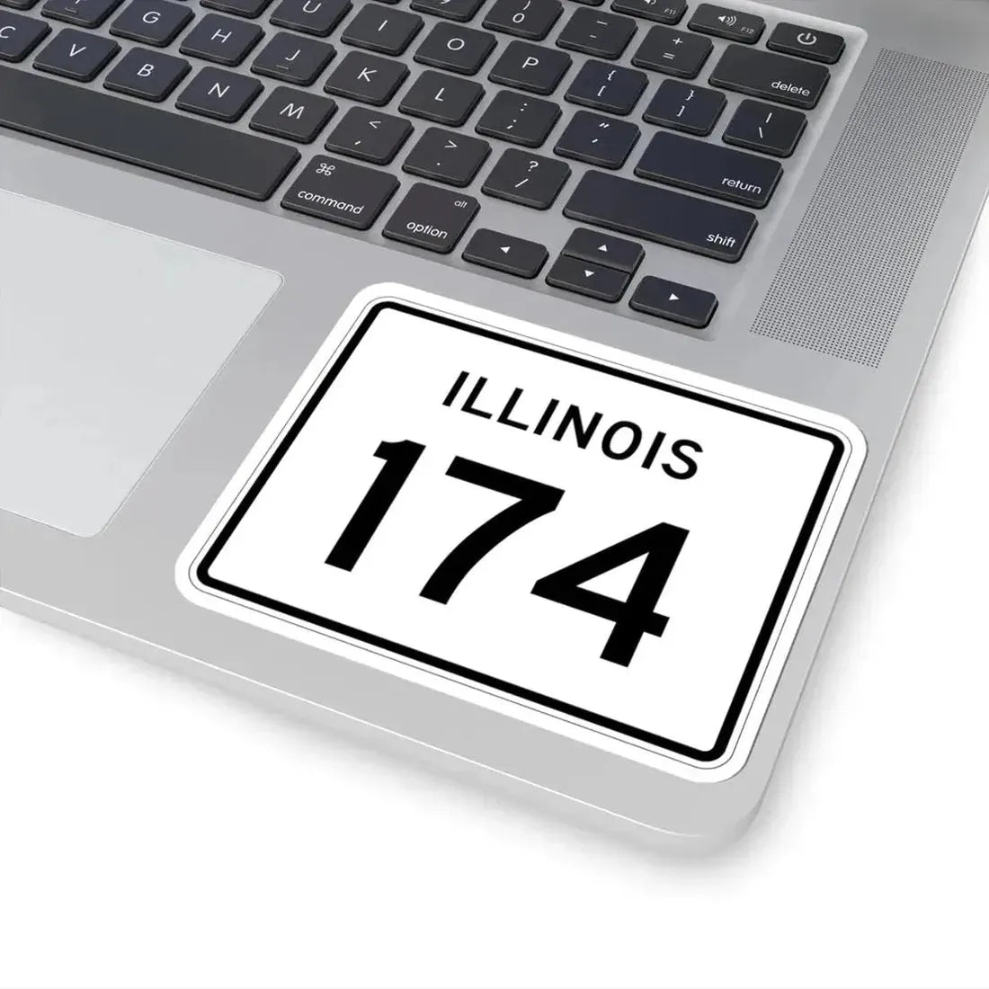 Illinois 174 (Illinois) (Road Sign) STICKER Vinyl Kiss-Cut Decal - The Sticker Space