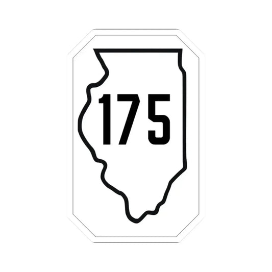 Illinois 175 1926 (Illinois) (Road Sign) STICKER Vinyl Kiss-Cut Decal 2 Inch White - The Sticker Space
