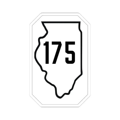 Illinois 175 1926 (Illinois) (Road Sign) STICKER Vinyl Kiss-Cut Decal 4 Inch White - The Sticker Space