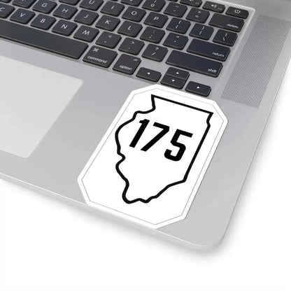 Illinois 175 1926 (Illinois) (Road Sign) STICKER Vinyl Kiss-Cut Decal - The Sticker Space