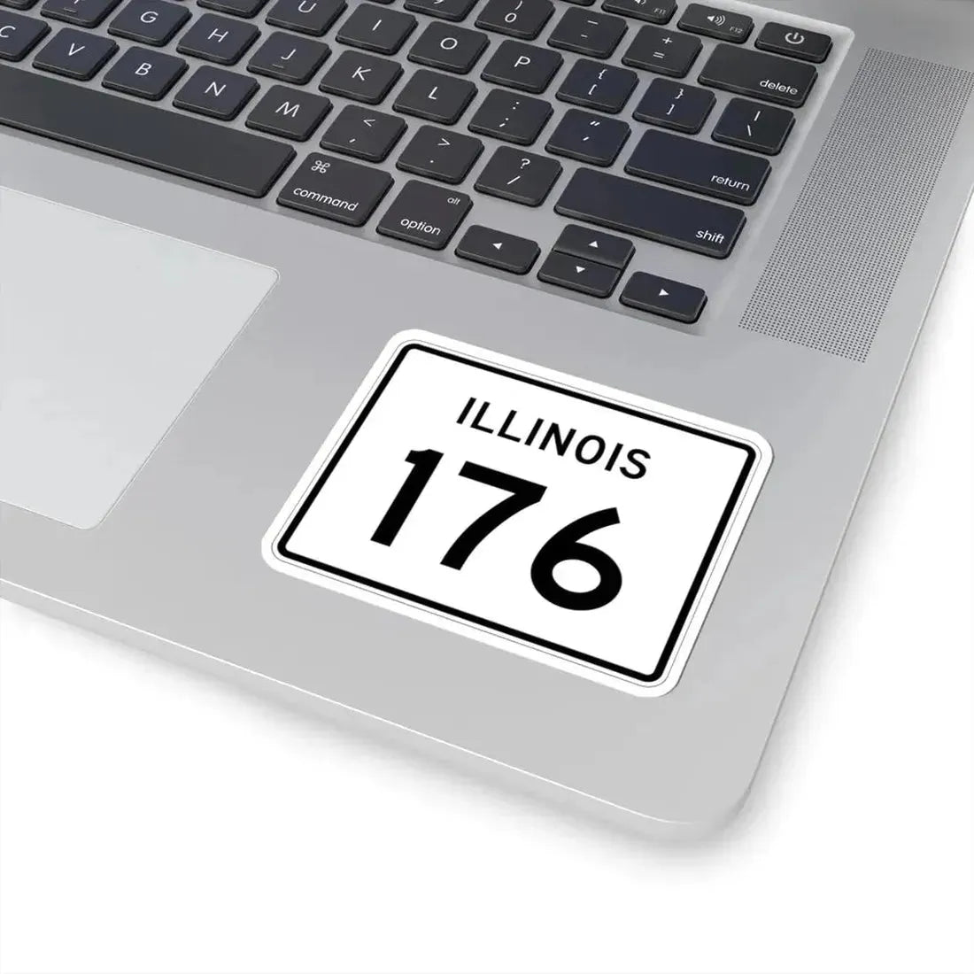 Illinois 176 (Illinois) (Road Sign) STICKER Vinyl Kiss-Cut Decal - The Sticker Space