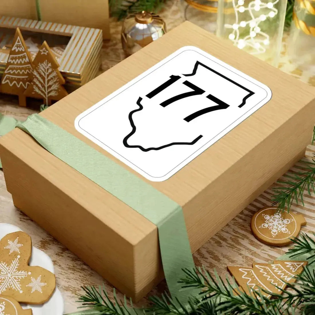 Illinois 177 1950 (Illinois) (Road Sign) STICKER Vinyl Kiss-Cut Decal - The Sticker Space