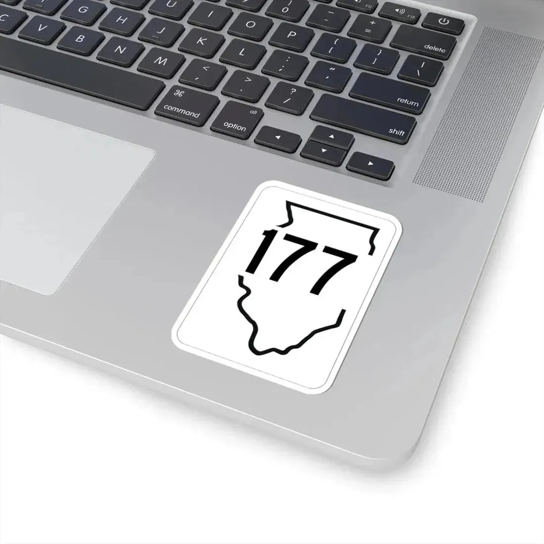 Illinois 177 1950 (Illinois) (Road Sign) STICKER Vinyl Kiss-Cut Decal - The Sticker Space