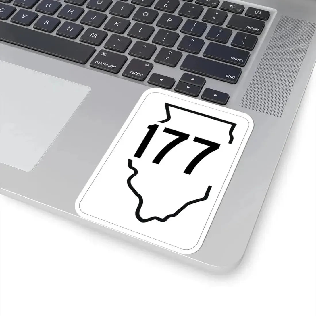 Illinois 177 1950 (Illinois) (Road Sign) STICKER Vinyl Kiss-Cut Decal - The Sticker Space