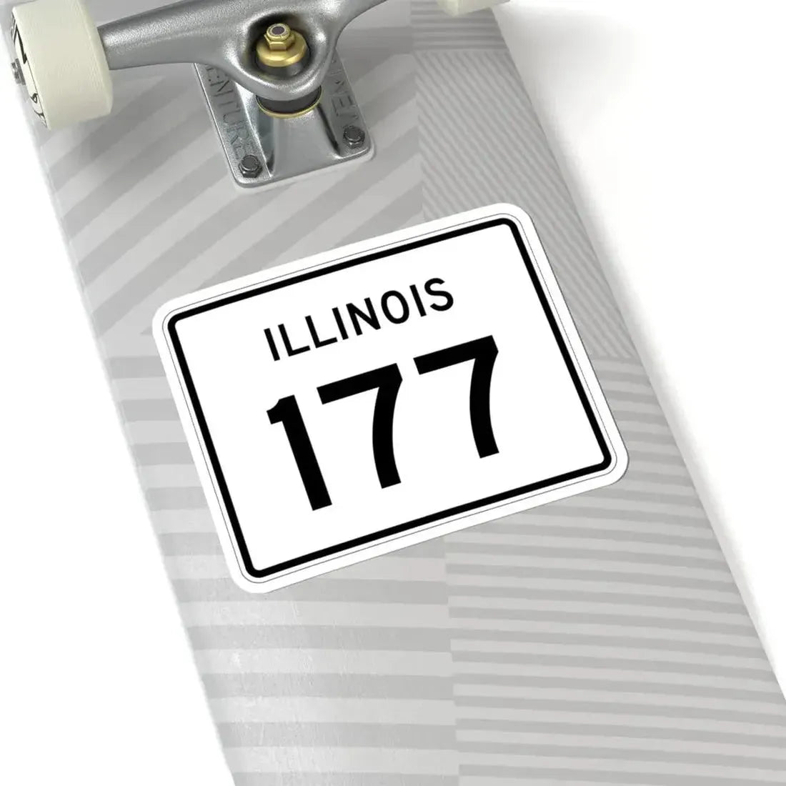 Illinois 177 (Illinois) (Road Sign) STICKER Vinyl Kiss-Cut Decal - The Sticker Space