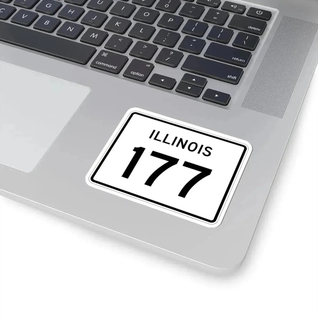 Illinois 177 (Illinois) (Road Sign) STICKER Vinyl Kiss-Cut Decal - The Sticker Space
