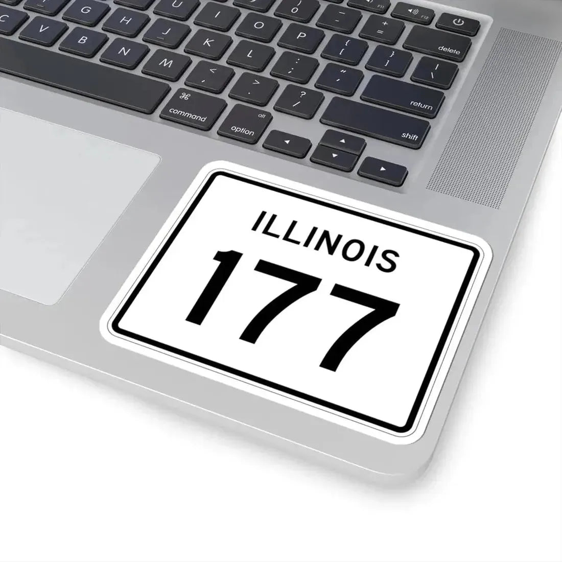 Illinois 177 (Illinois) (Road Sign) STICKER Vinyl Kiss-Cut Decal - The Sticker Space
