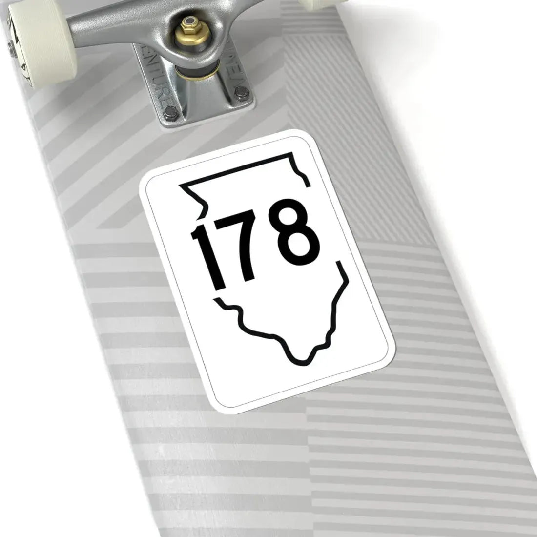Illinois 178 1950 (Illinois) (Road Sign) STICKER Vinyl Kiss-Cut Decal - The Sticker Space