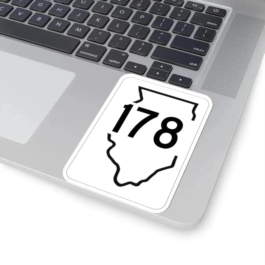 Illinois 178 1950 (Illinois) (Road Sign) STICKER Vinyl Kiss-Cut Decal - The Sticker Space