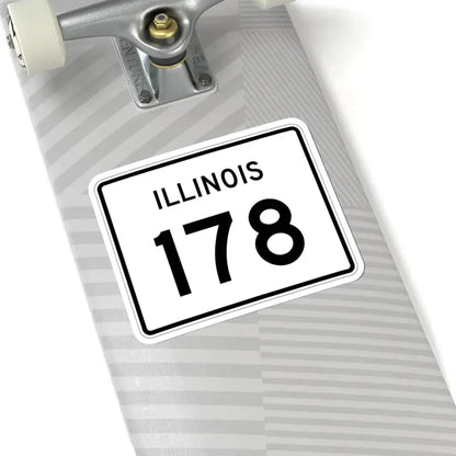 Illinois 178 (Illinois) (Road Sign) STICKER Vinyl Kiss-Cut Decal - The Sticker Space