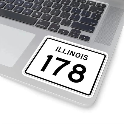 Illinois 178 (Illinois) (Road Sign) STICKER Vinyl Kiss-Cut Decal - The Sticker Space