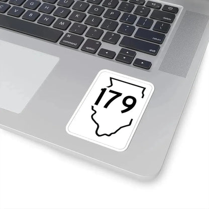 Illinois 179 1950 (Illinois) (Road Sign) STICKER Vinyl Kiss-Cut Decal - The Sticker Space