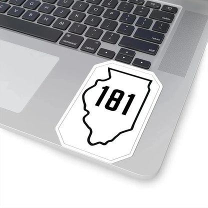 Illinois 181 1926 (Illinois) (Road Sign) STICKER Vinyl Kiss-Cut Decal - The Sticker Space