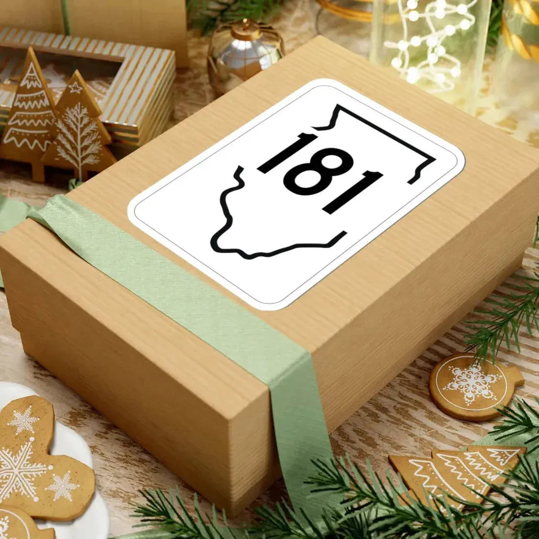 Illinois 181 1950 (Illinois) (Road Sign) STICKER Vinyl Kiss-Cut Decal - The Sticker Space