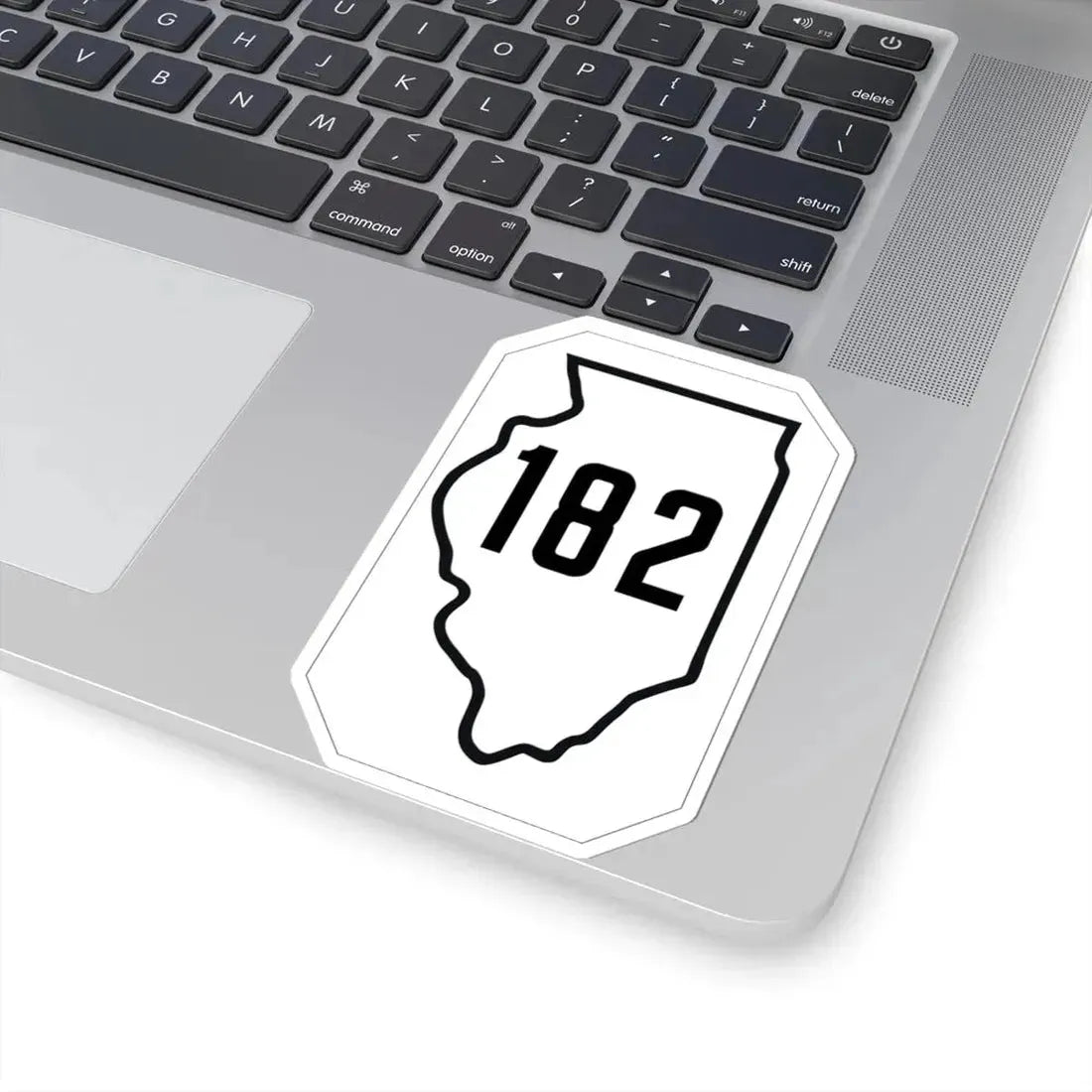 Illinois 182 1926 (Illinois) (Road Sign) STICKER Vinyl Kiss-Cut Decal - The Sticker Space