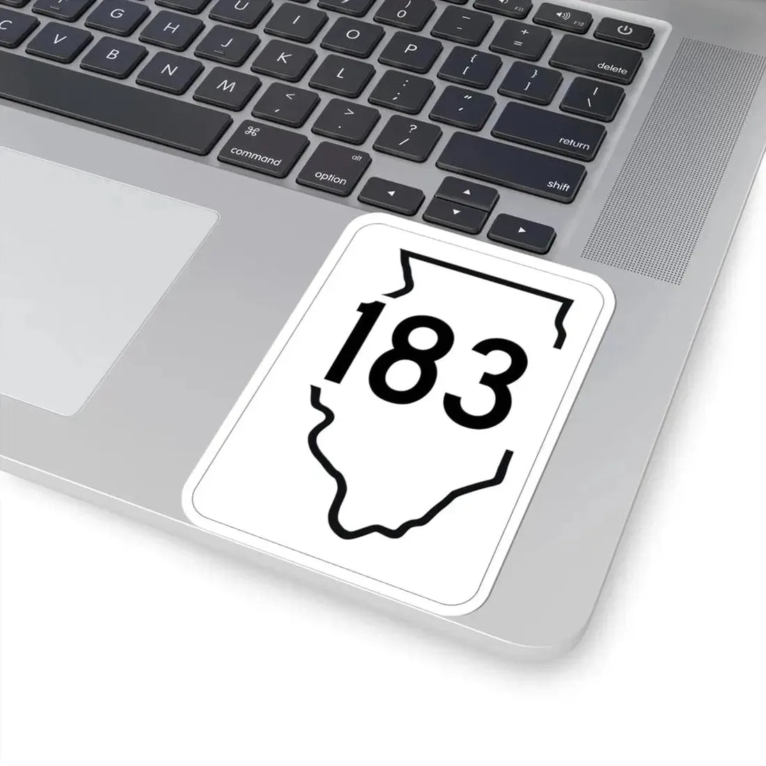 Illinois 183 1950 (Illinois) (Road Sign) STICKER Vinyl Kiss-Cut Decal - The Sticker Space