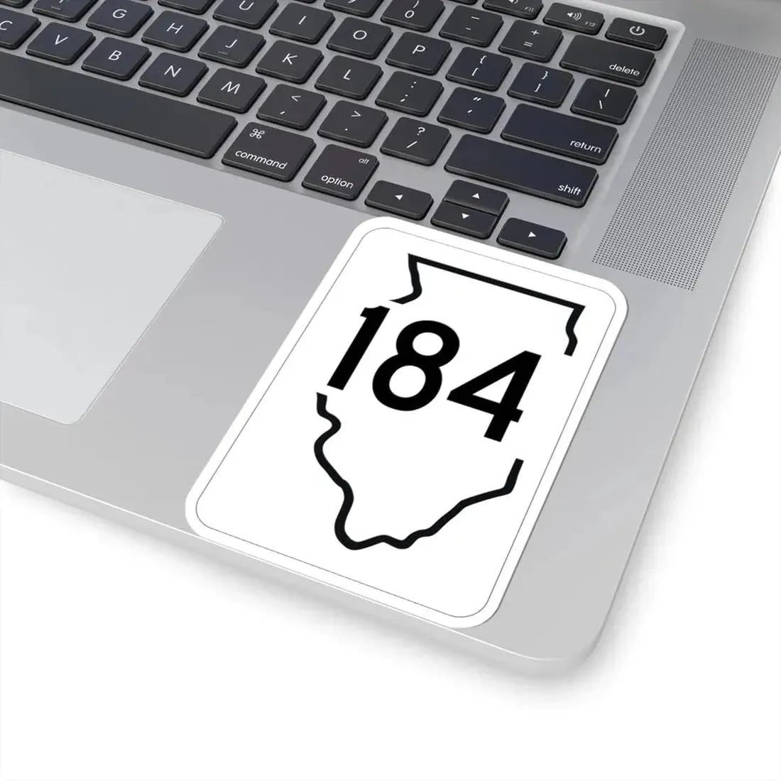 Illinois 184 1950 (Illinois) (Road Sign) STICKER Vinyl Kiss-Cut Decal - The Sticker Space