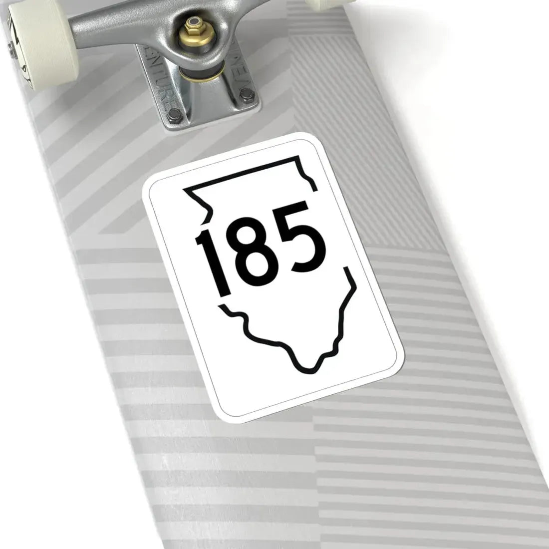 Illinois 185 1950 (Illinois) (Road Sign) STICKER Vinyl Kiss-Cut Decal - The Sticker Space