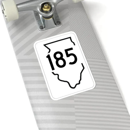 Illinois 185 1950 (Illinois) (Road Sign) STICKER Vinyl Kiss-Cut Decal - The Sticker Space