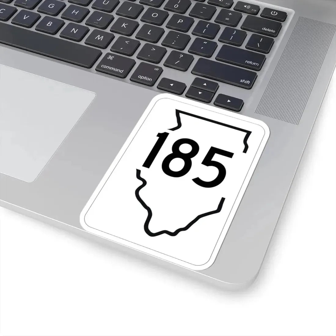 Illinois 185 1950 (Illinois) (Road Sign) STICKER Vinyl Kiss-Cut Decal - The Sticker Space