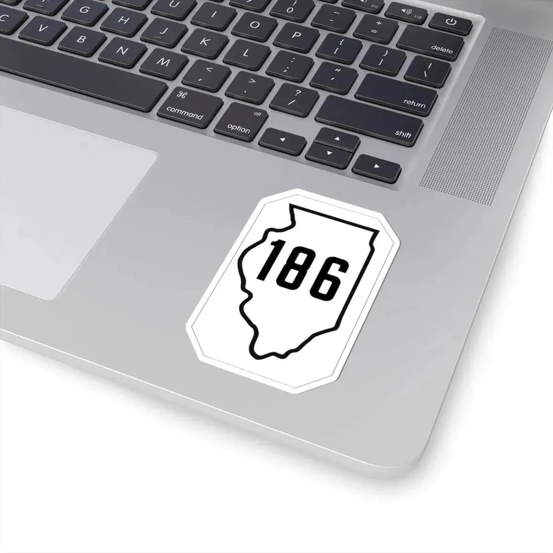 Illinois 186 1926 (Illinois) (Road Sign) STICKER Vinyl Kiss-Cut Decal - The Sticker Space