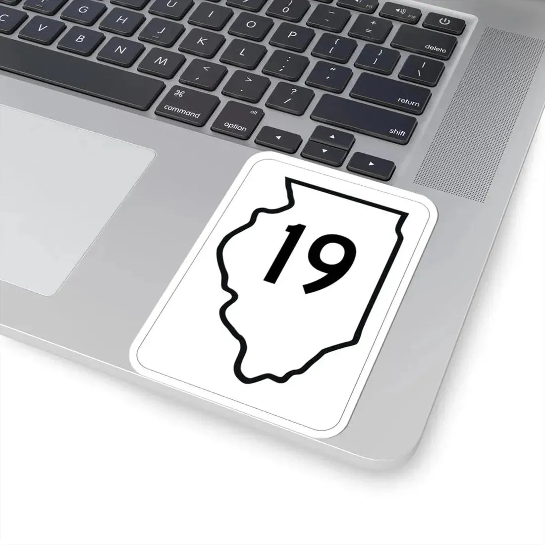 Illinois 19 1950 (Illinois) (Road Sign) STICKER Vinyl Kiss-Cut Decal - The Sticker Space