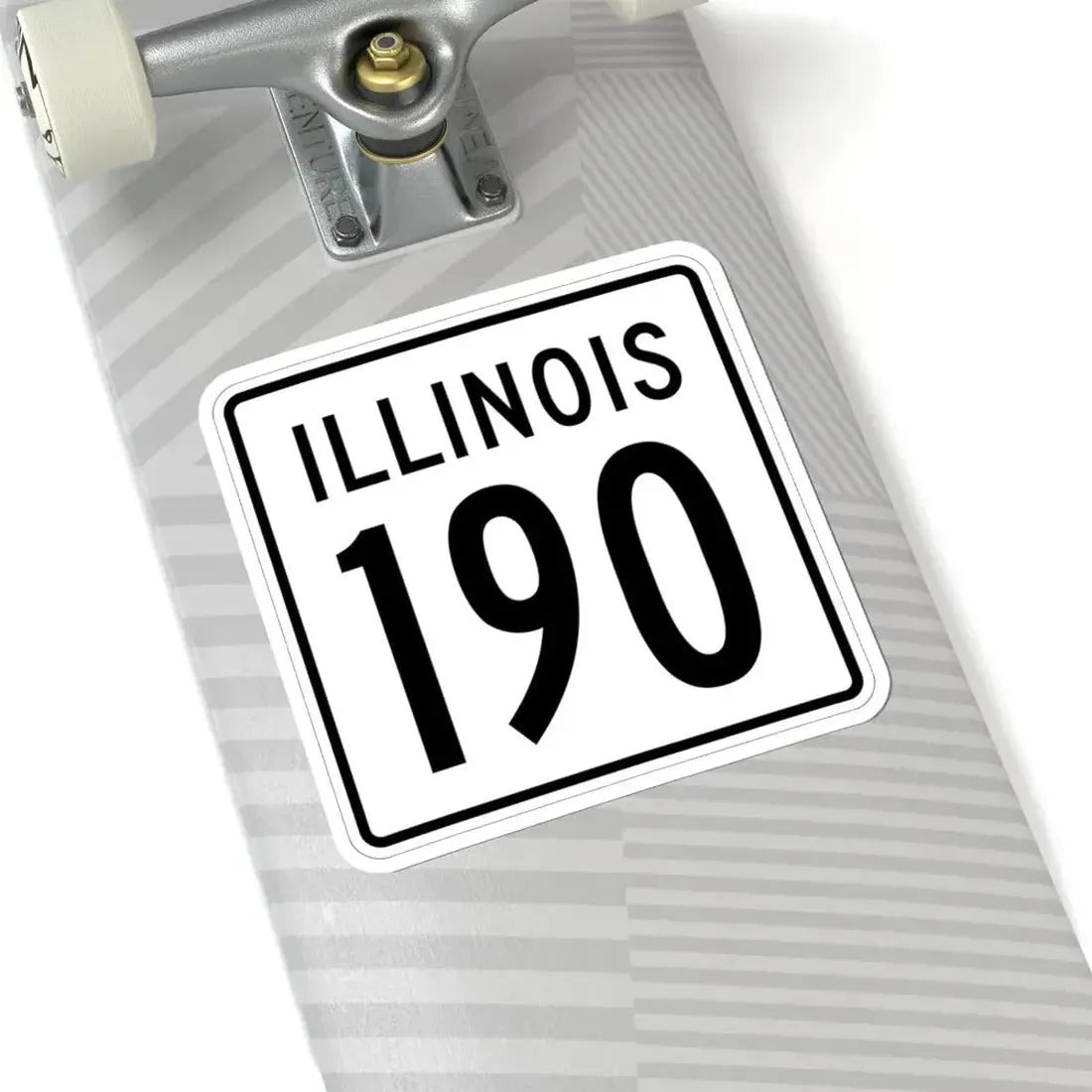Illinois 190 1960 (Illinois) (Road Sign) STICKER Vinyl Kiss-Cut Decal - The Sticker Space
