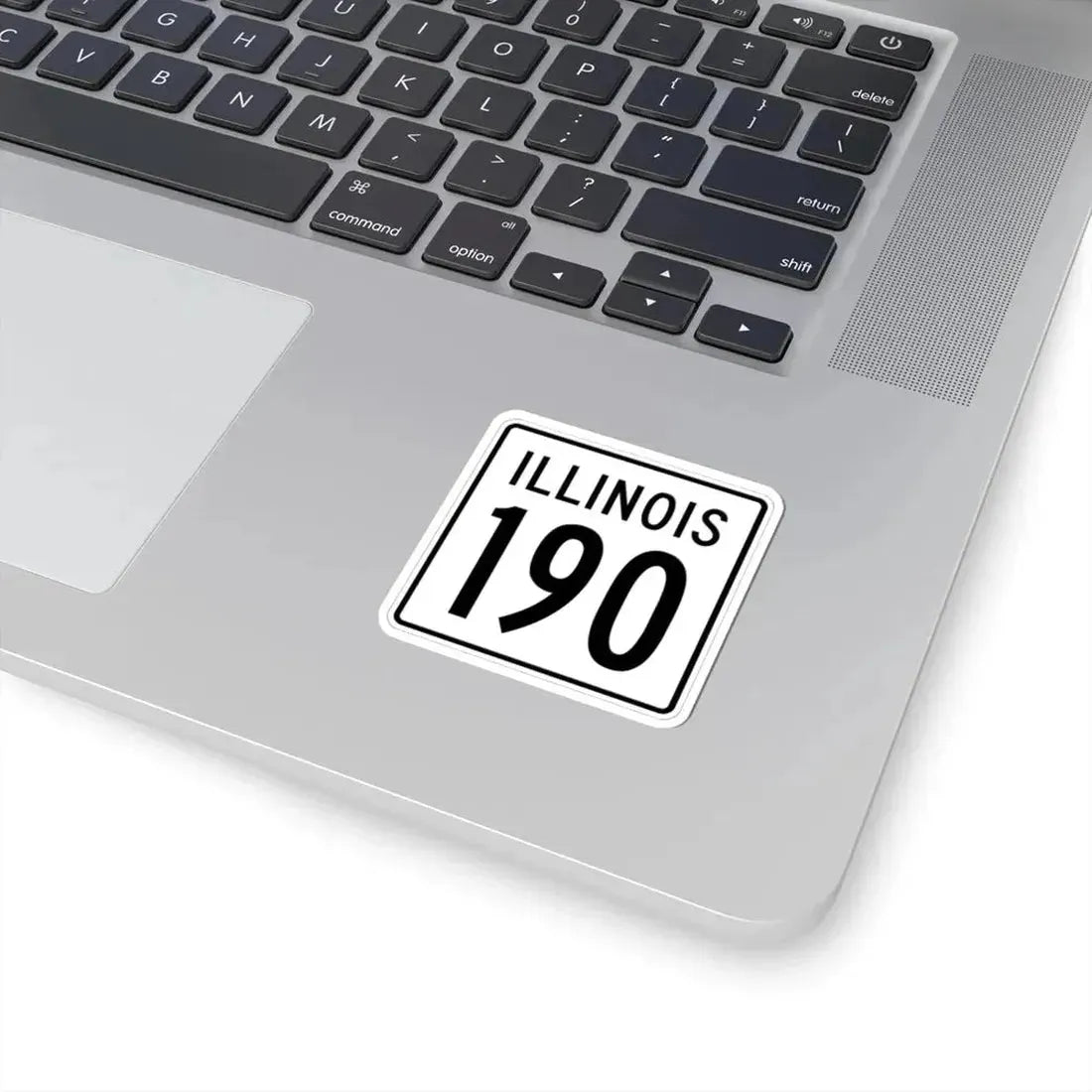 Illinois 190 1960 (Illinois) (Road Sign) STICKER Vinyl Kiss-Cut Decal - The Sticker Space