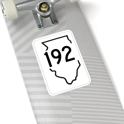 Illinois 192 1950 (Illinois) (Road Sign) STICKER Vinyl Kiss-Cut Decal - The Sticker Space