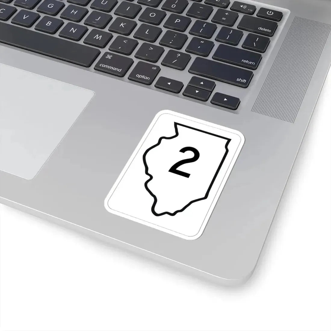 Illinois 2 1950 (Illinois) (Road Sign) STICKER Vinyl Kiss-Cut Decal - The Sticker Space