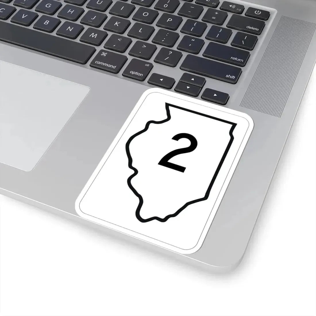 Illinois 2 1950 (Illinois) (Road Sign) STICKER Vinyl Kiss-Cut Decal - The Sticker Space