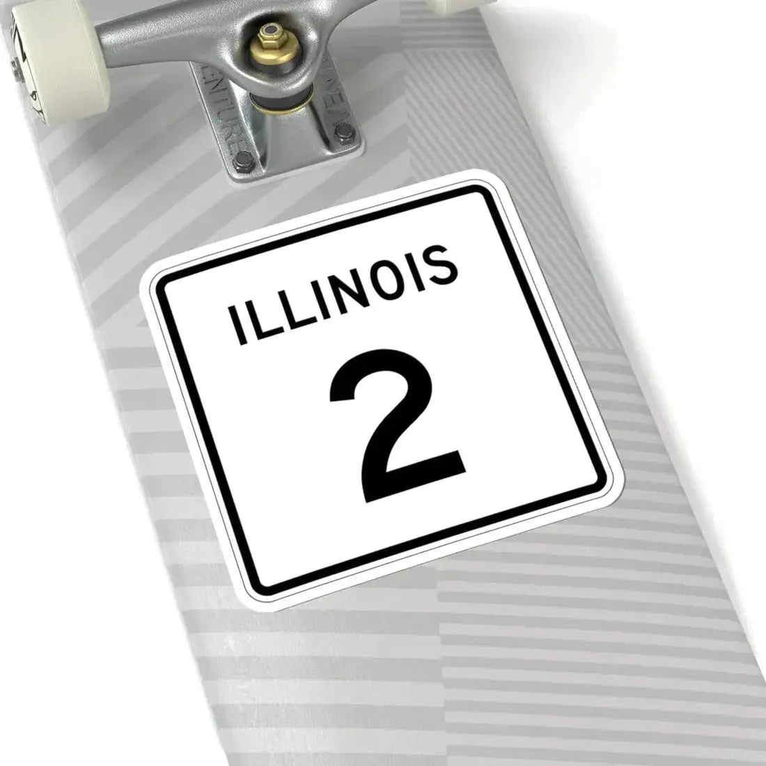 Illinois 2 (Illinois) (Road Sign) STICKER Vinyl Kiss-Cut Decal - The Sticker Space